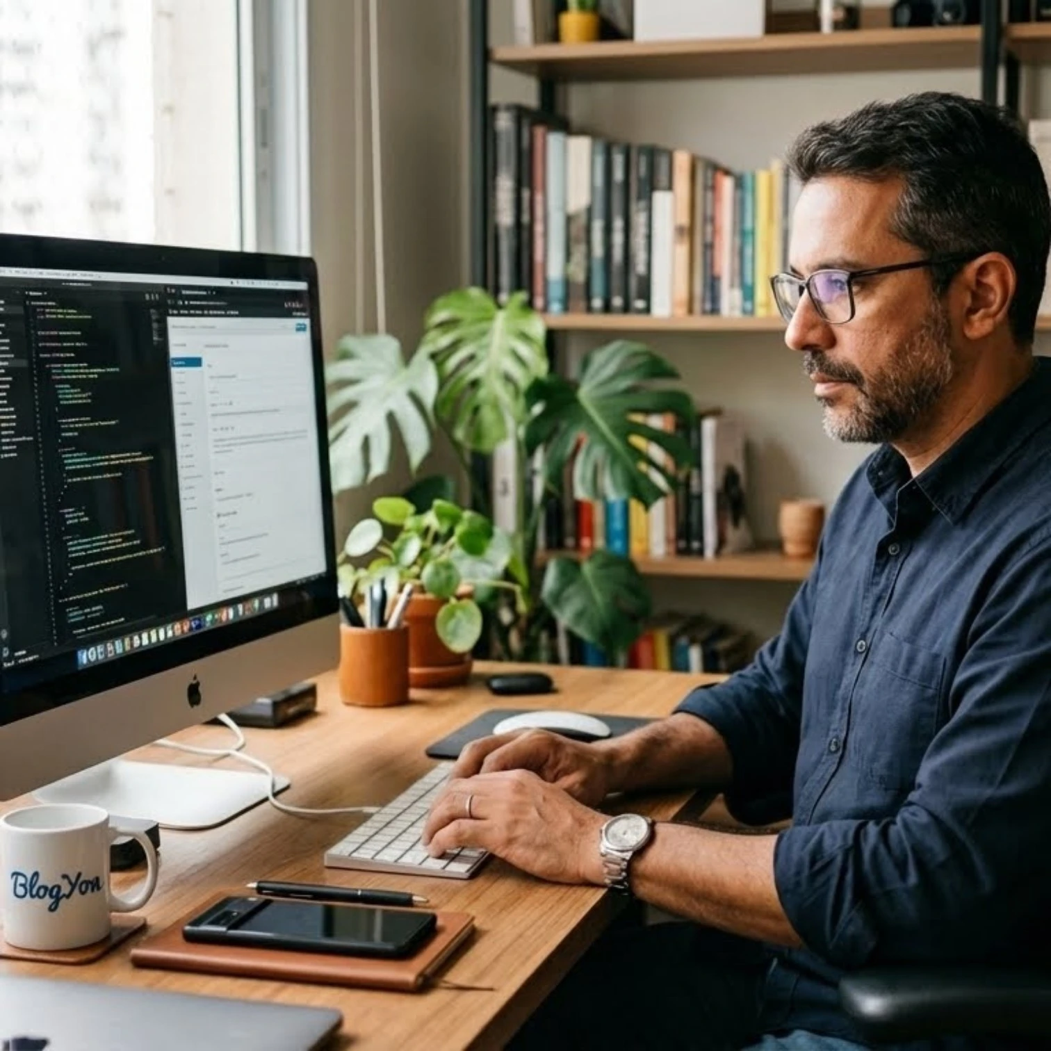 Messias de Jesus escrevendo no blog